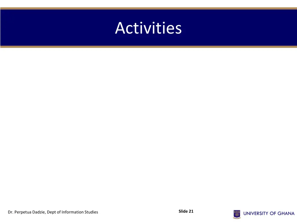 activities