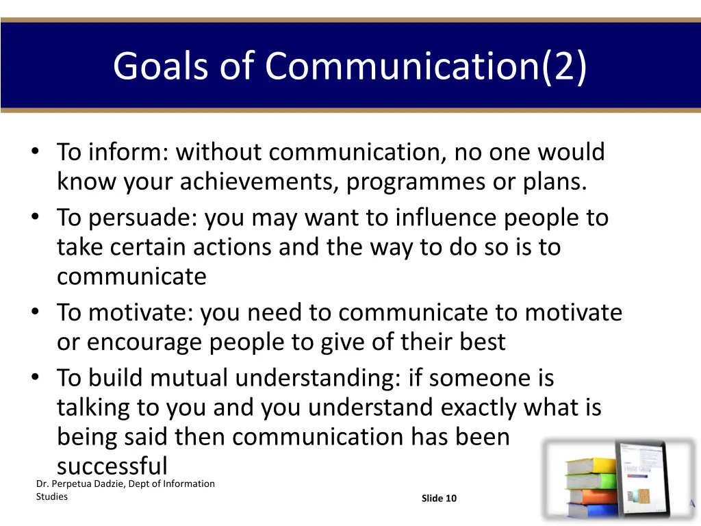 goals of communication 2