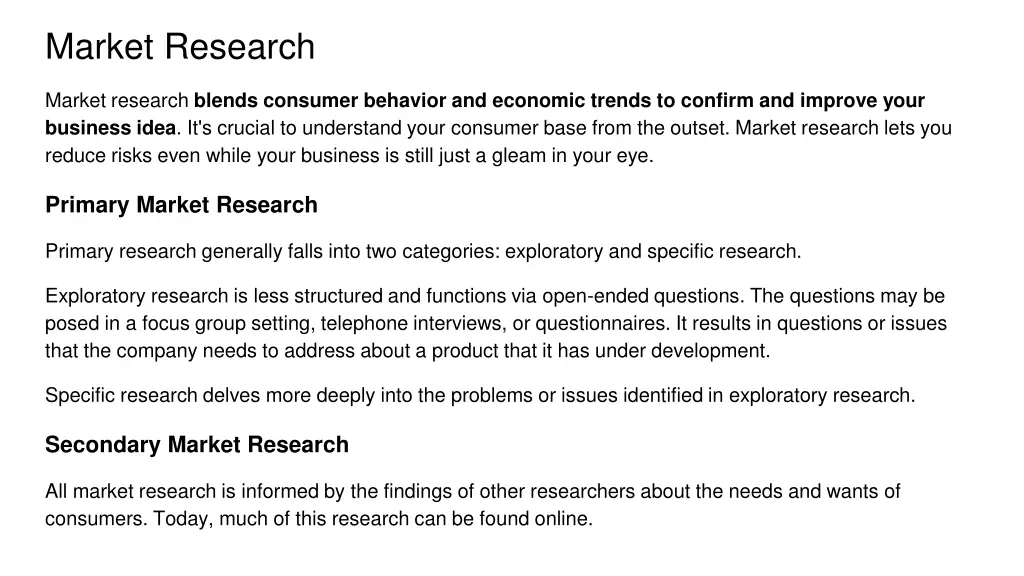 market research