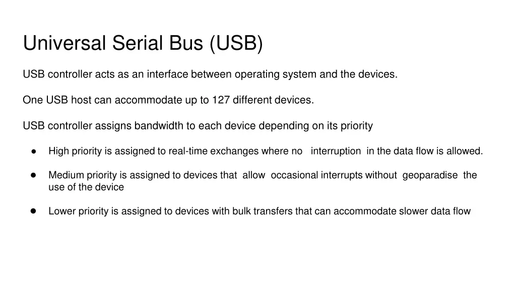 universal serial bus usb