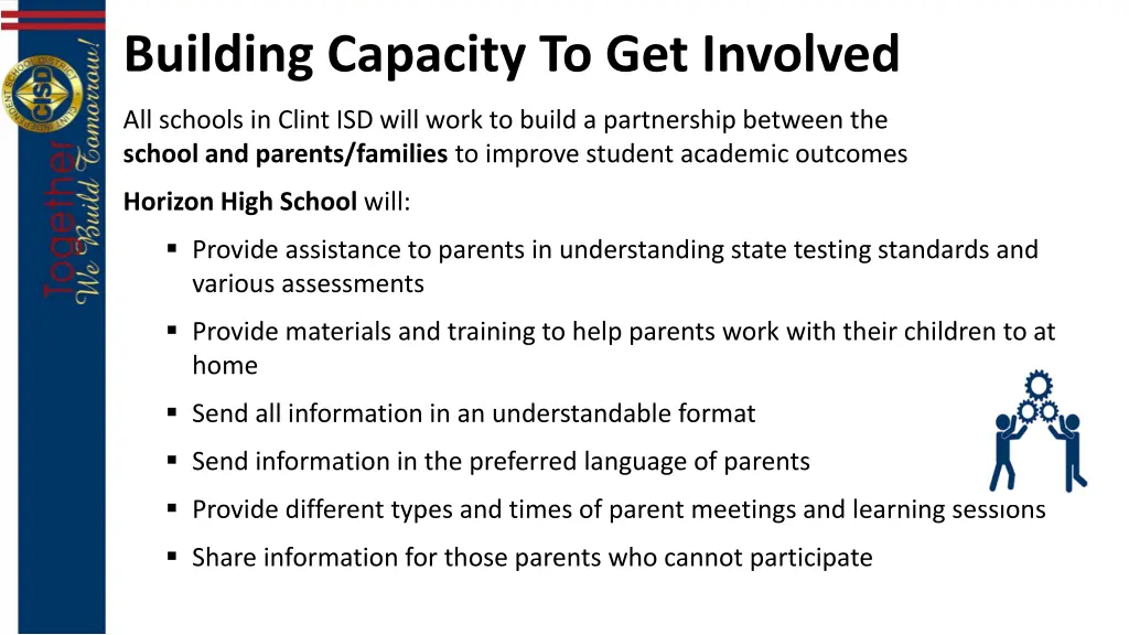 building capacity to get involved