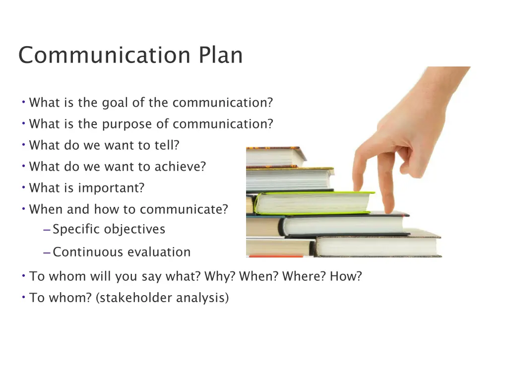 communication plan