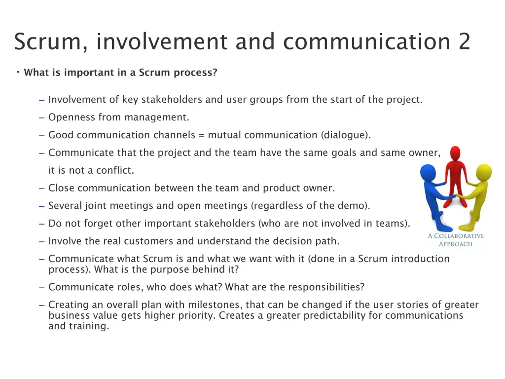 scrum involvement and communication 2