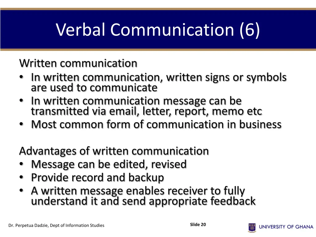 verbal communication 6