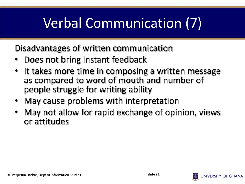verbal communication 7