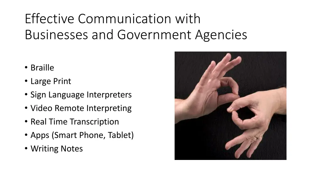 effective communication with businesses