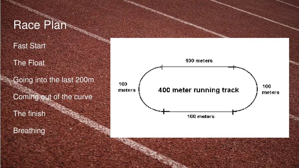 race plan