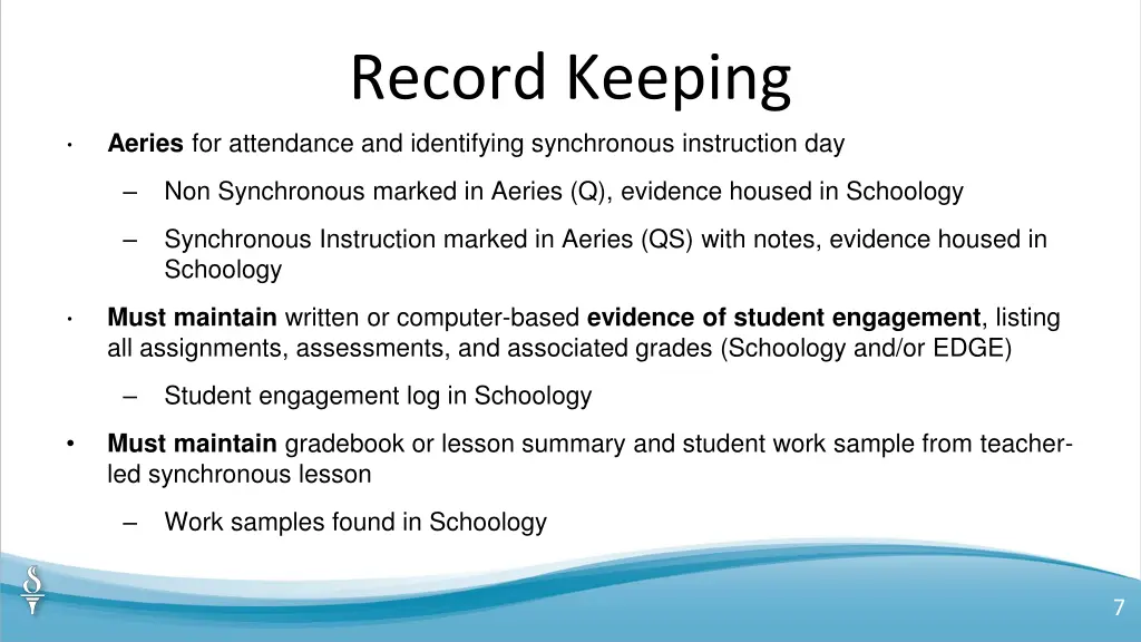 record keeping