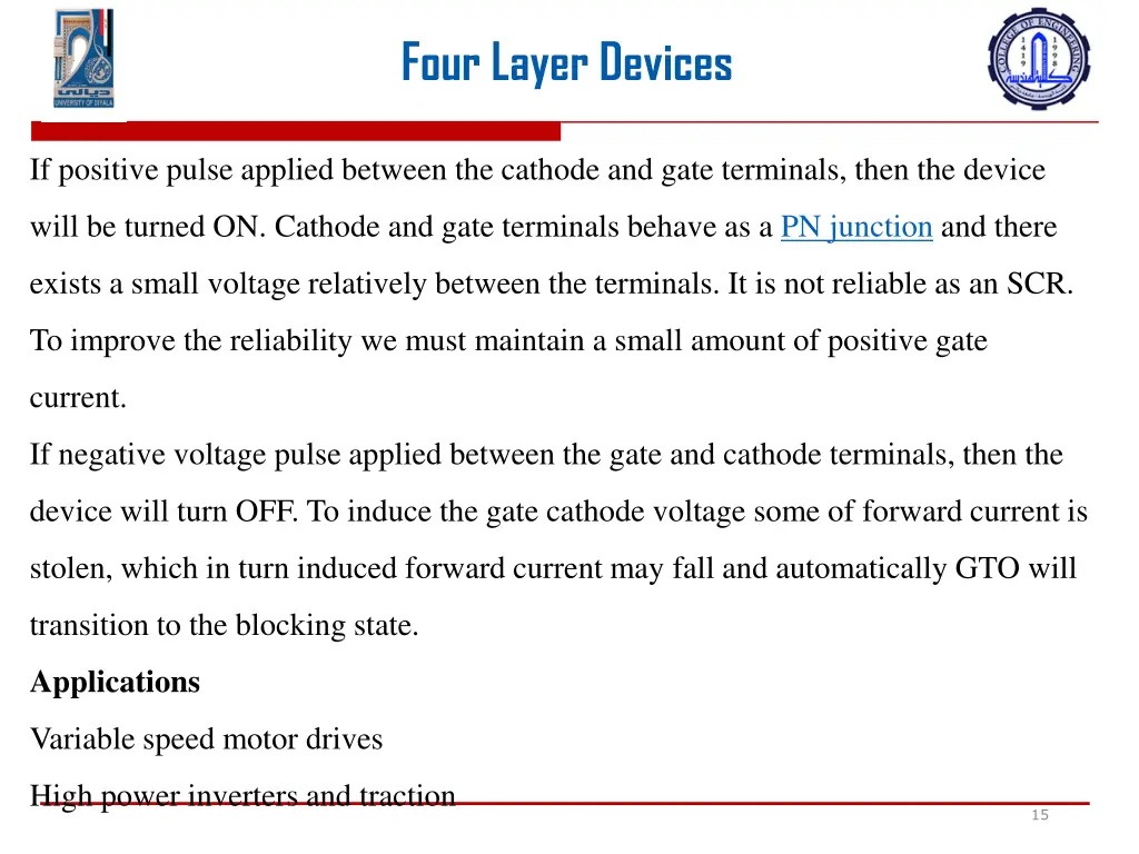 four layer devices 12