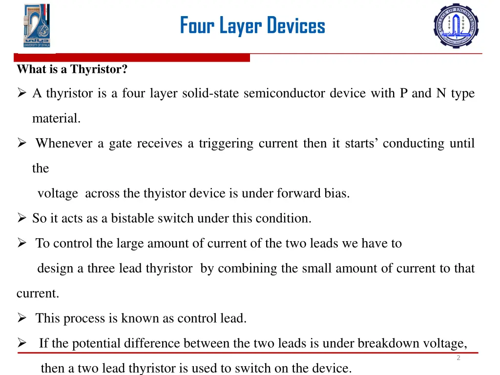 four layer devices