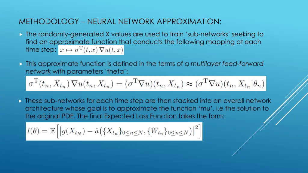 methodology neural network approximation