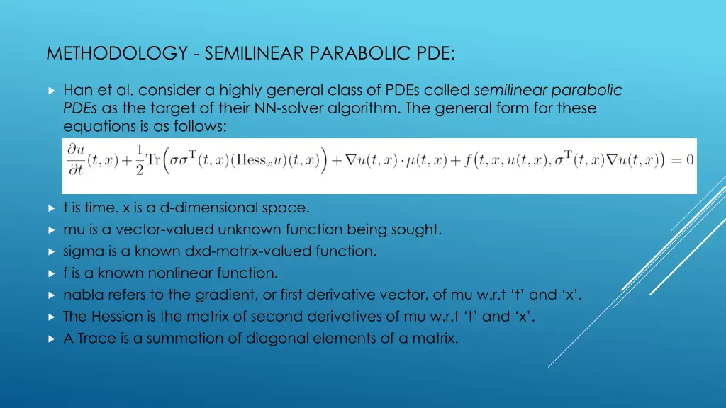 methodology semilinear parabolic pde