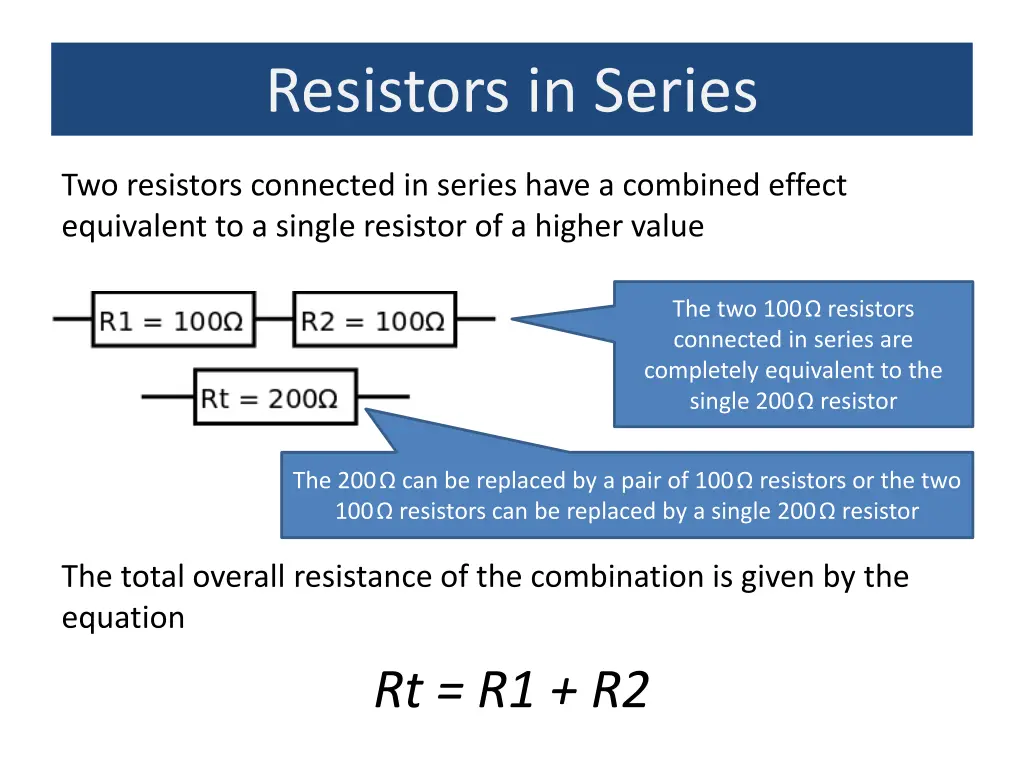 resistors in series