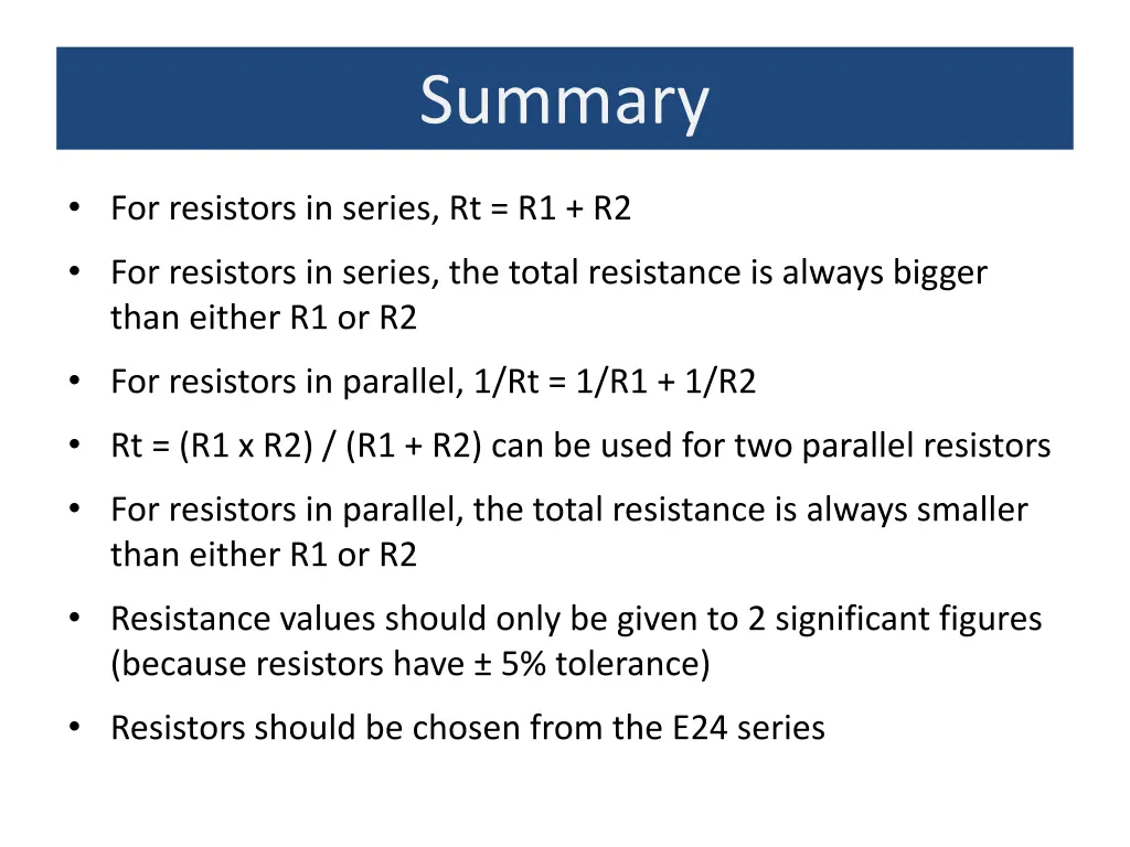 summary