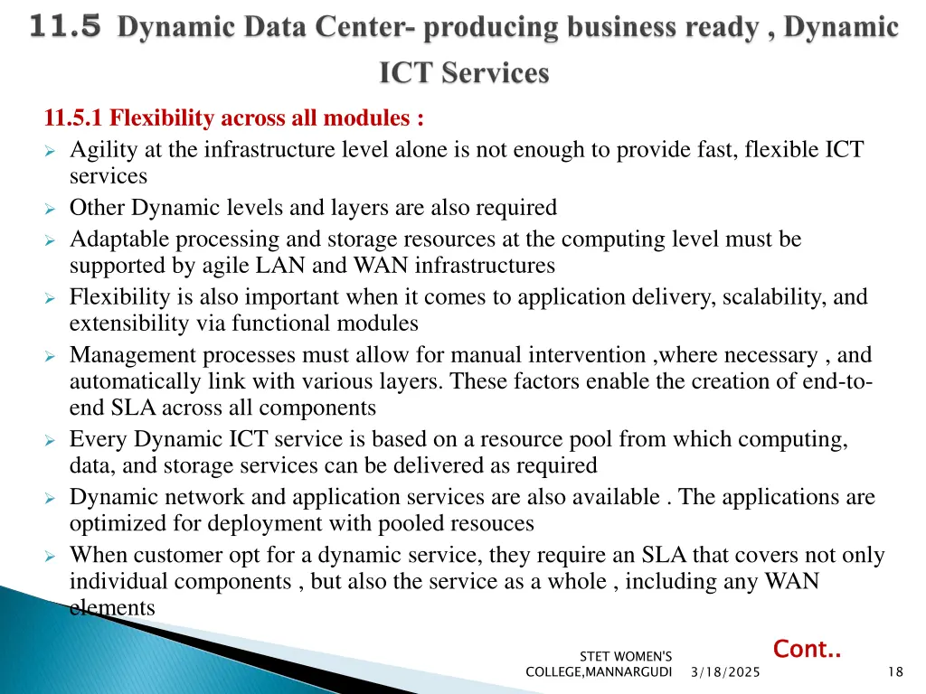 11 5 1 flexibility across all modules agility
