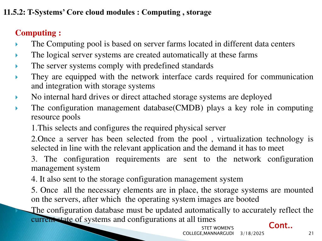 11 5 2 t systems core cloud modules computing