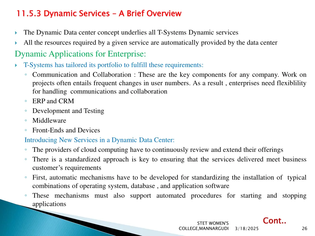 11 5 3 dynamic services