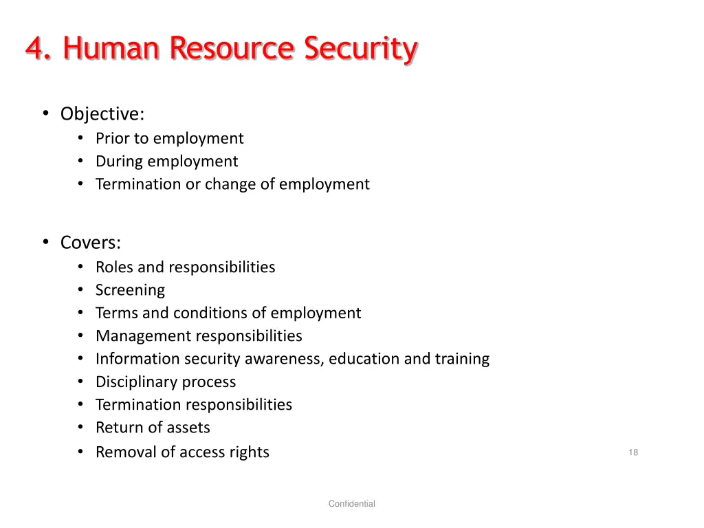 4 human resource security