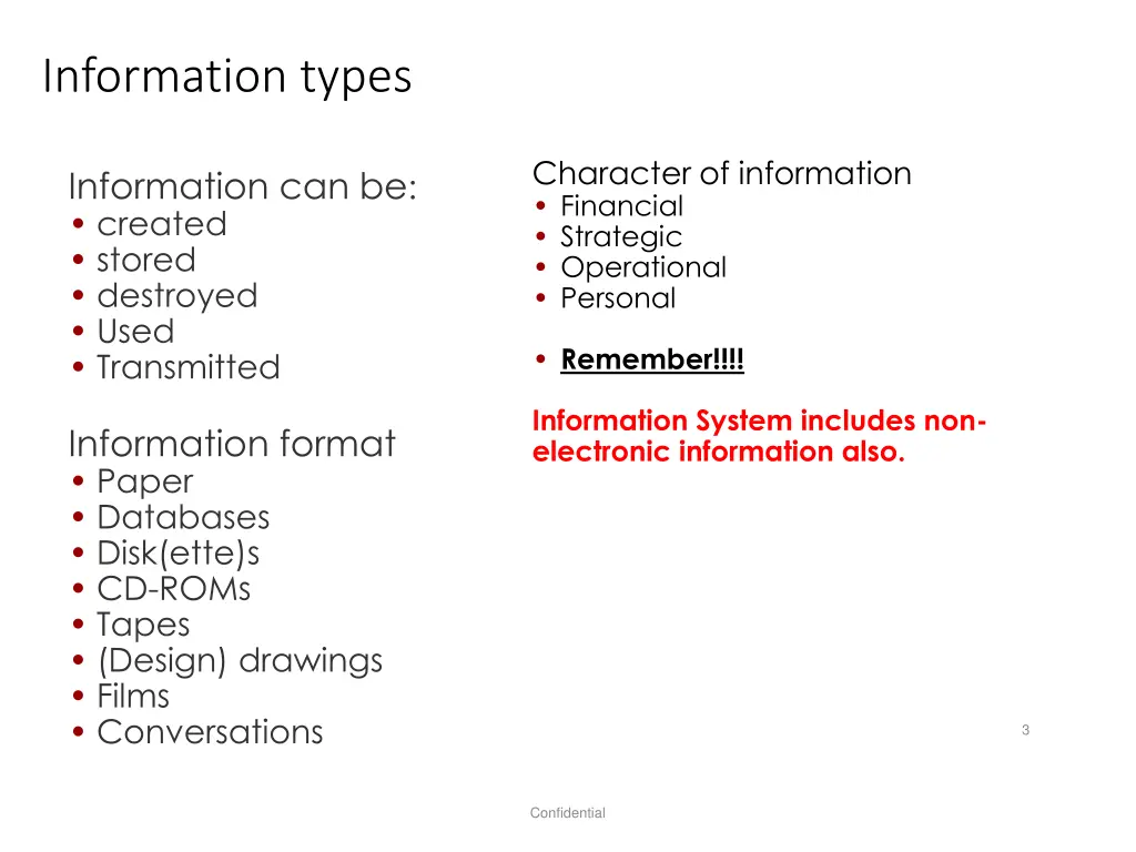 information types