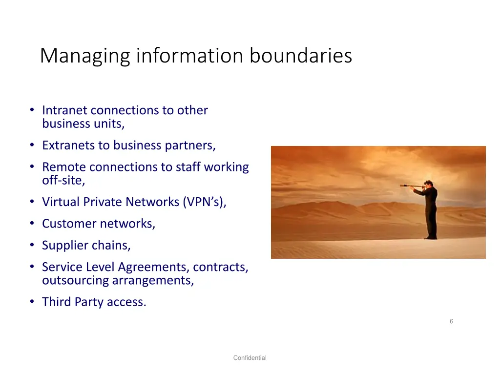managing information boundaries