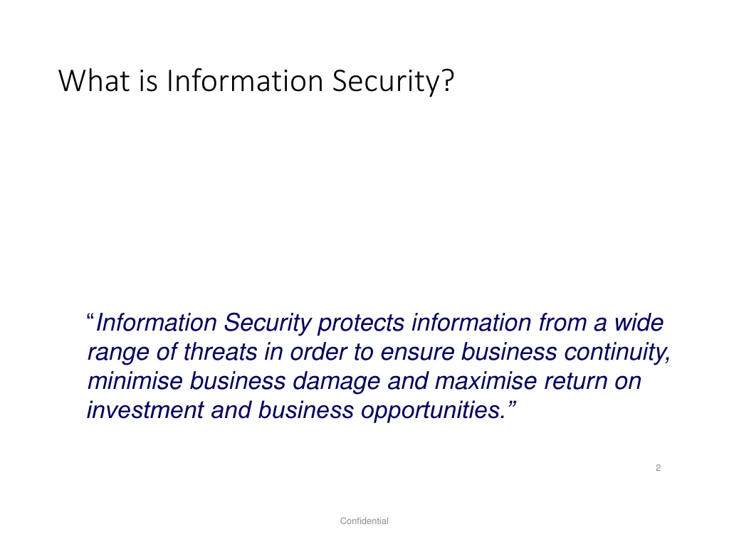 what is information security