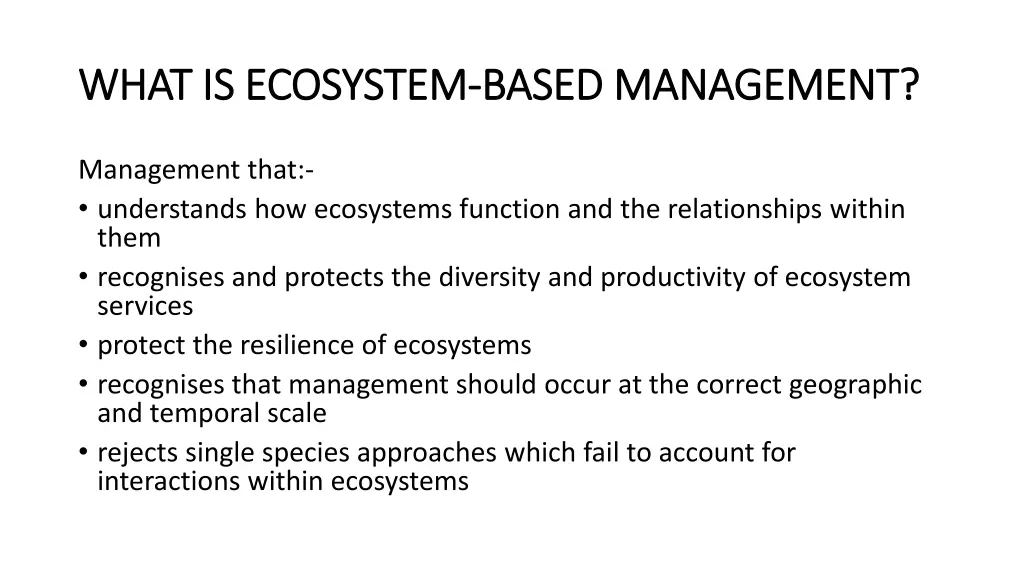 what is ecosystem what is ecosystem based