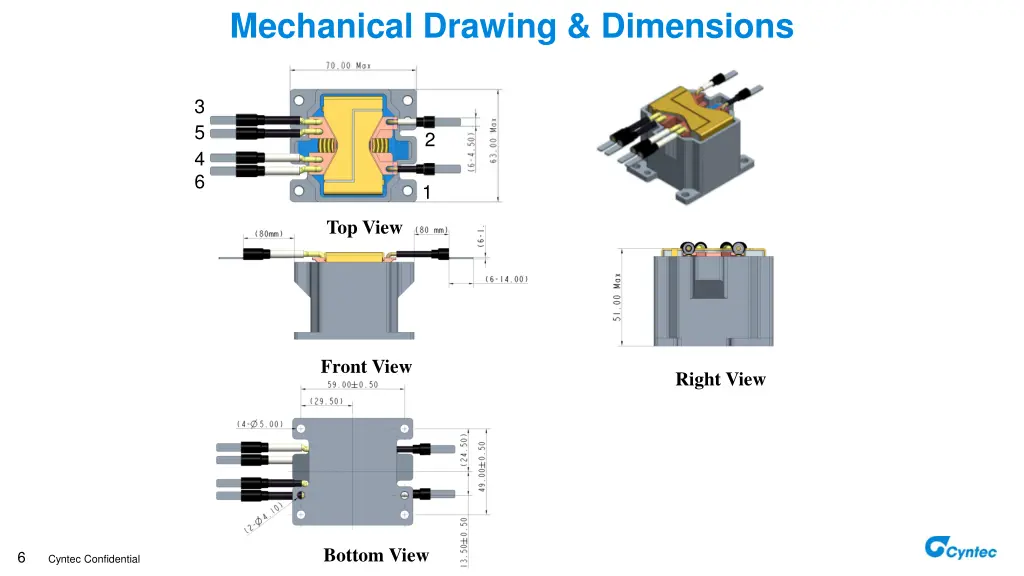 mechanical drawing dimensions