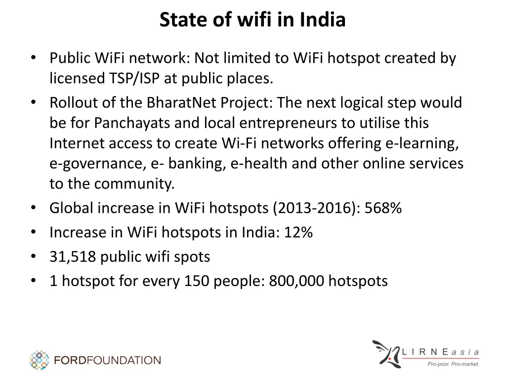 state of wifi in india