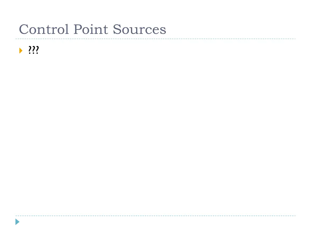 control point sources