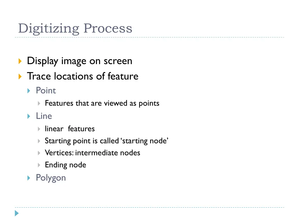 digitizing process
