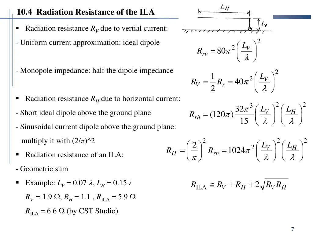 10 4 radiation resistance of the ila