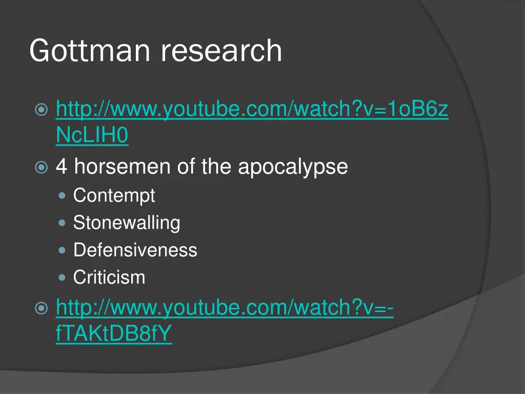 gottman research