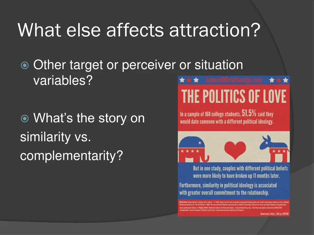 what else affects attraction