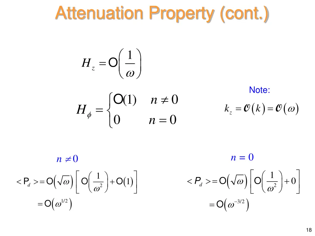 attenuation property cont