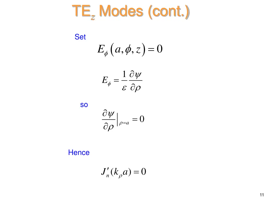 te z modes cont