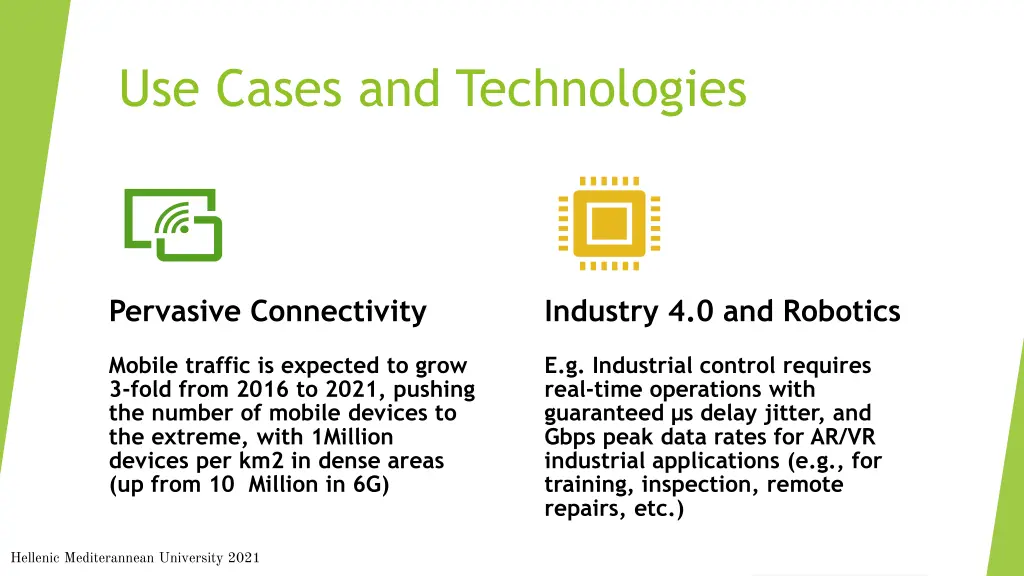 use cases and technologies