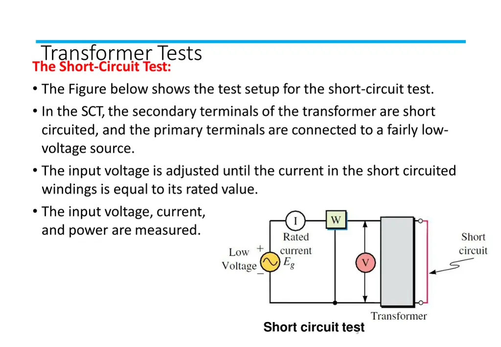 transformer tests