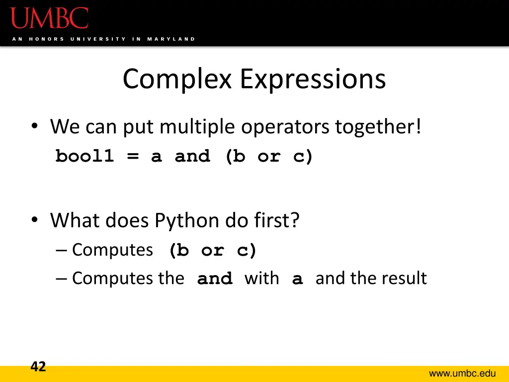 complex expressions
