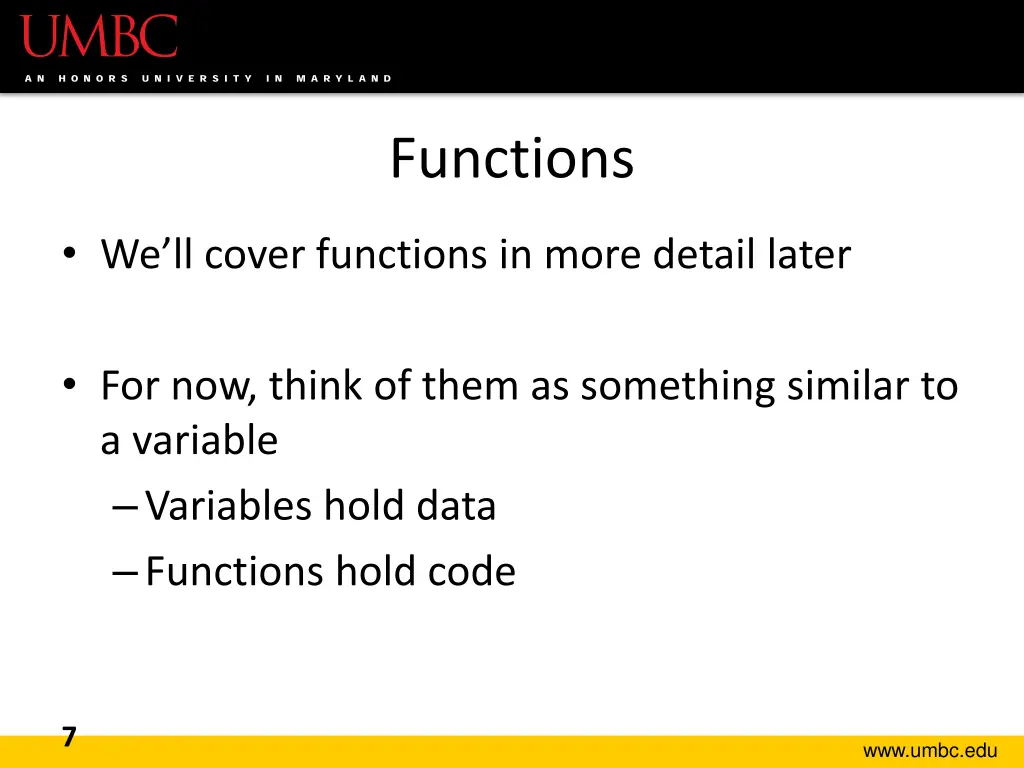 functions