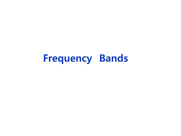 frequency bands