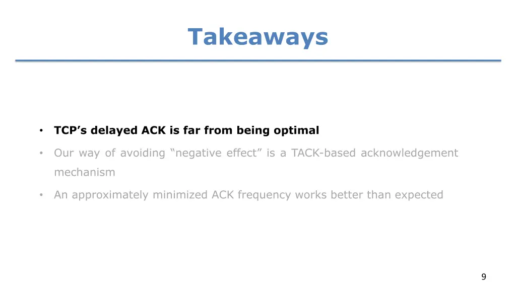 takeaways 1