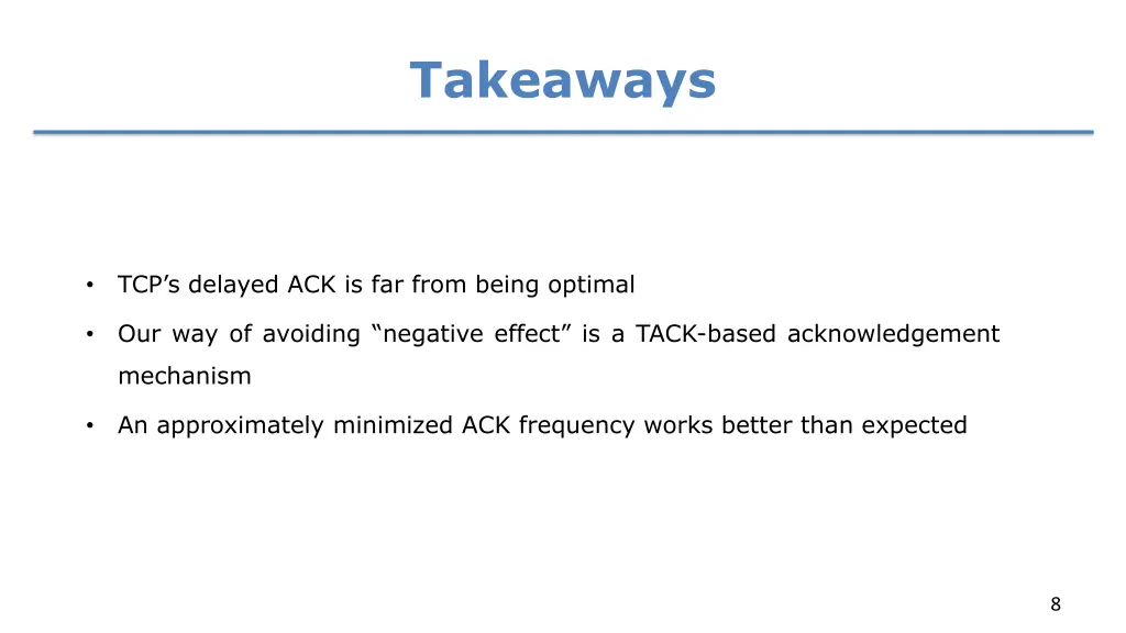 takeaways