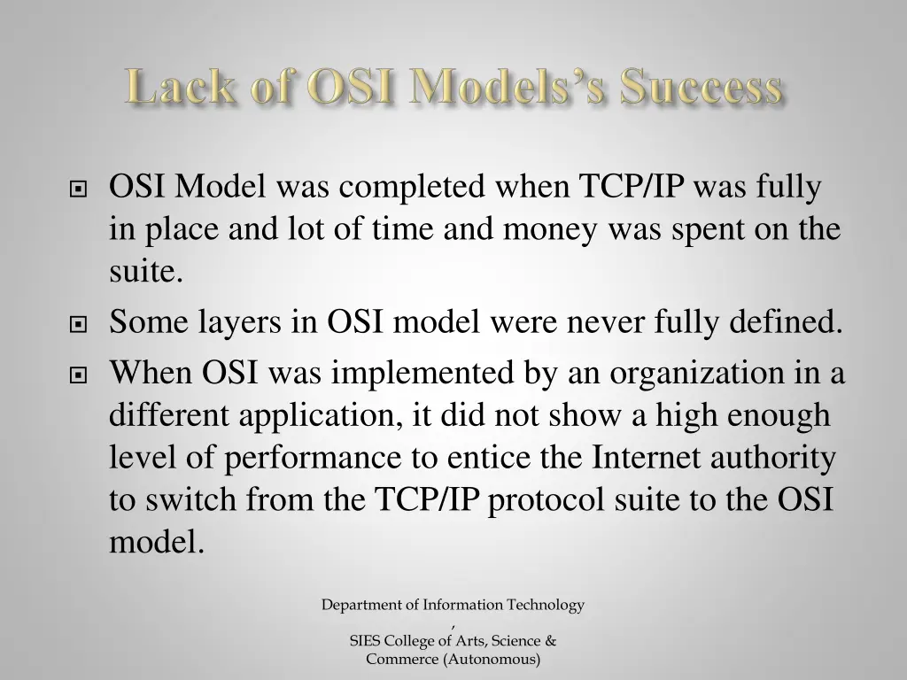 osi model was completed when tcp ip was fully