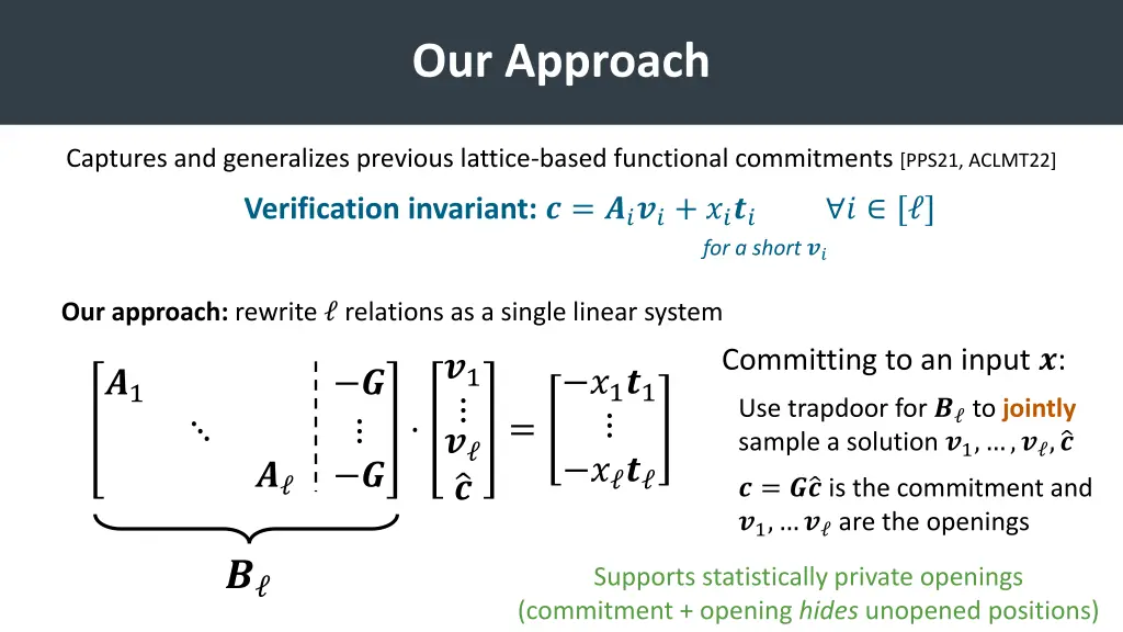 our approach 5