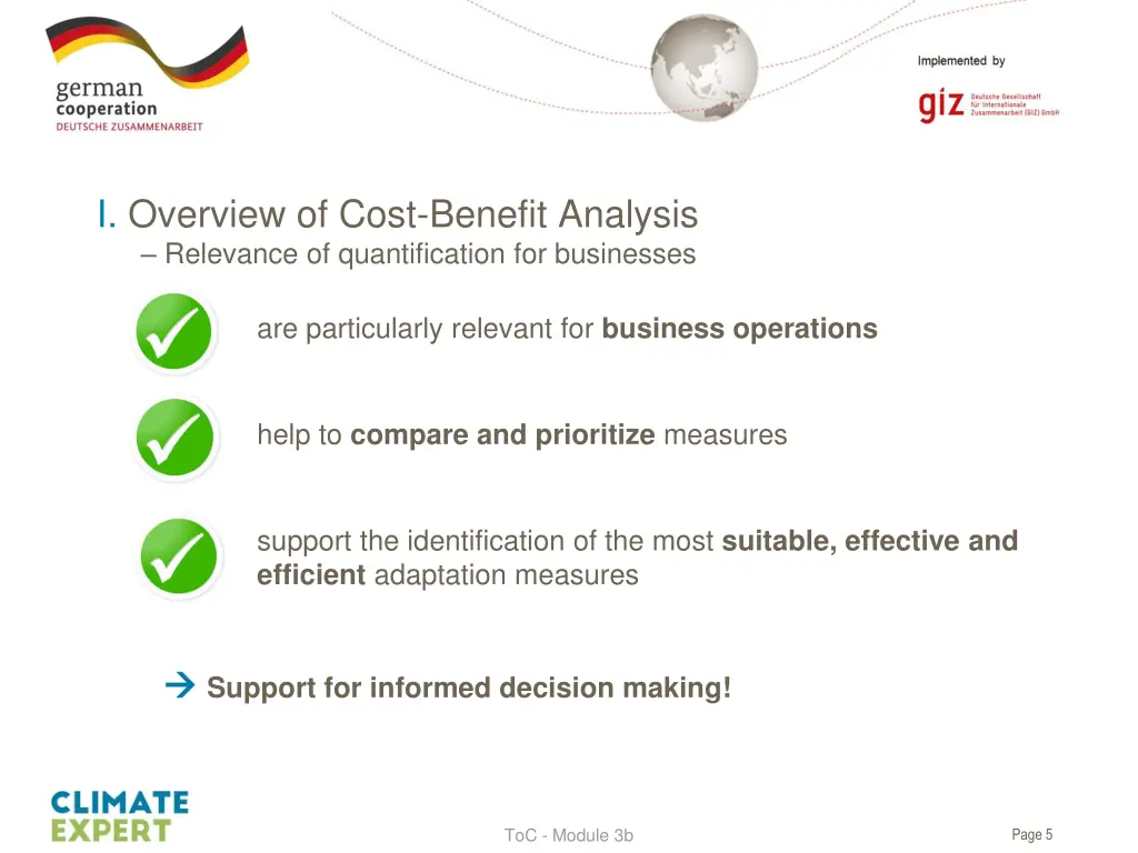 i overview of cost benefit analysis relevance