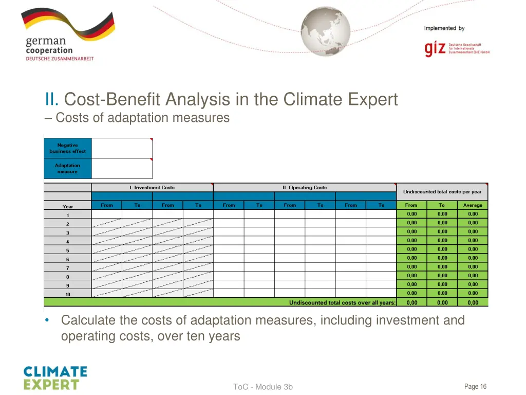 ii cost benefit analysis in the climate expert 1