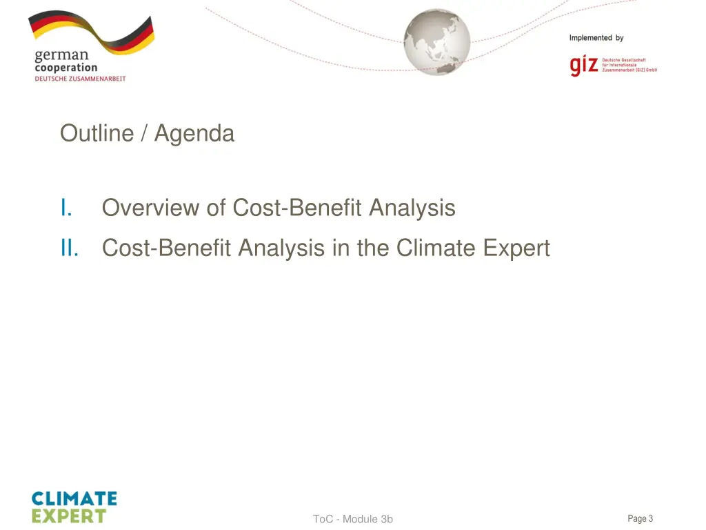 outline agenda