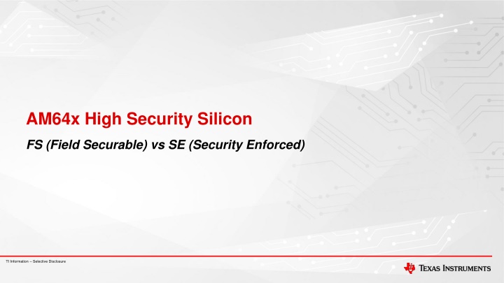 am64x high security silicon