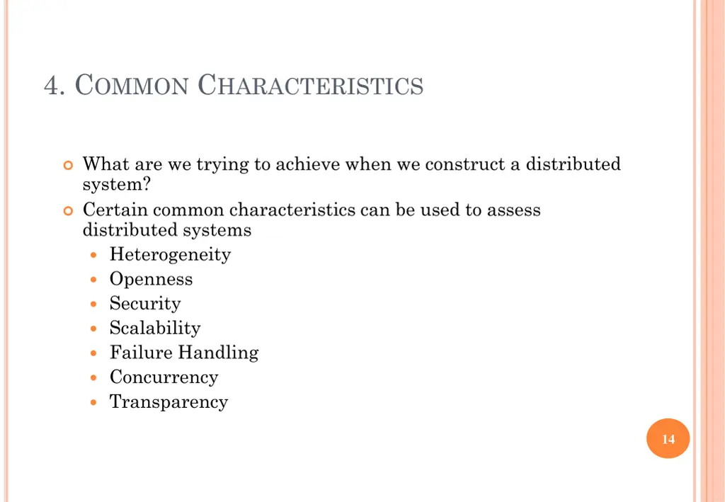4 c ommon c haracteristics