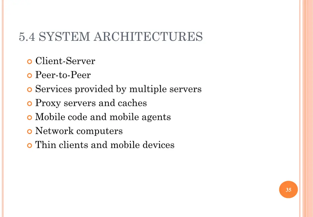 5 4 system architectures